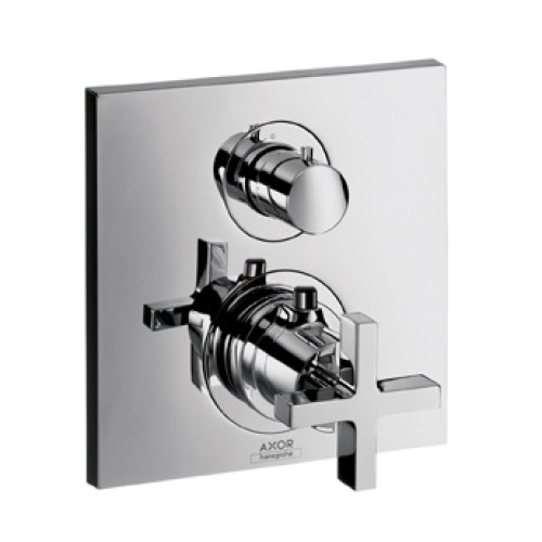 Hansgrohe Axor Citterio Termostat pod omietku s uzav. a prep. ventilom, chróm 39725000