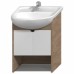 Jika LYRA PLUS skrinka pod umývadlo 55cm biely lesklý lak / orech 452811