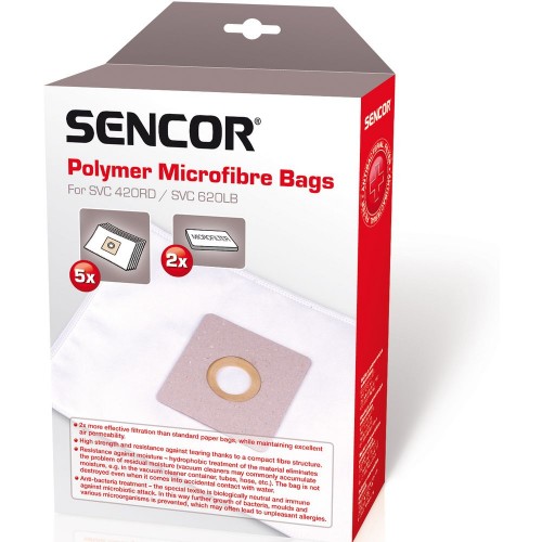 SENCOR SVC 420RD/620LB VRECKO MICRO 5ks 40017811 SENCOR SVC 420RD/620LB VRECKO MICRO 5ks 40017811
