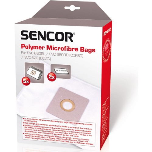 SENCOR SVC 660/670 VRECKO MICRO 5ks 40017816 SENCOR SVC 660/670 VRECKO MICRO 5ks 40017816
