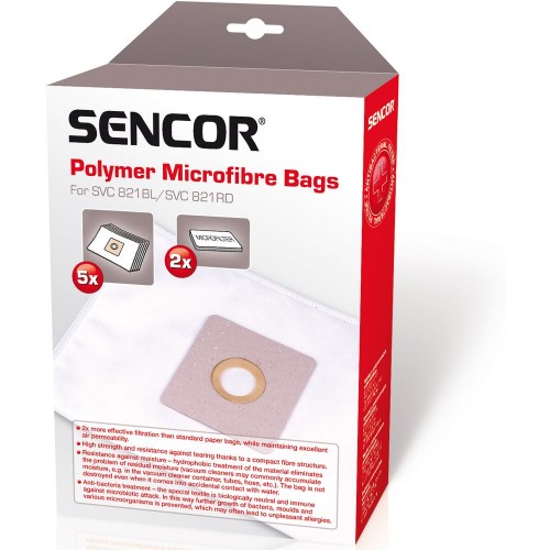 SENCOR SVC 821RD/BL VRECKO MICRO 5ks 40017818 SENCOR SVC 821RD/BL VRECKO MICRO 5ks 40017818