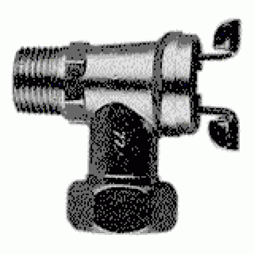 JUNKERS č. 43 Rohový kohút - pripojenie plynu nad omietku