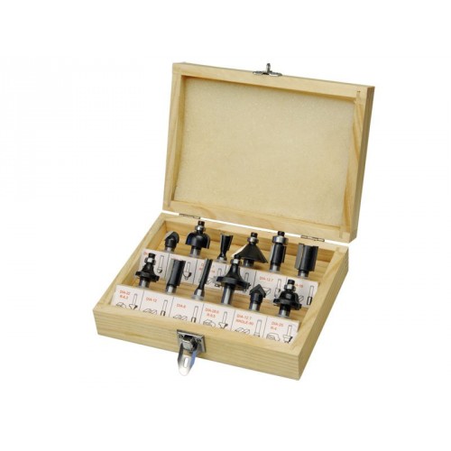 EXTOL CRAFT frézy tvarové do dreva s SK plátkami, sada 12ks 44032