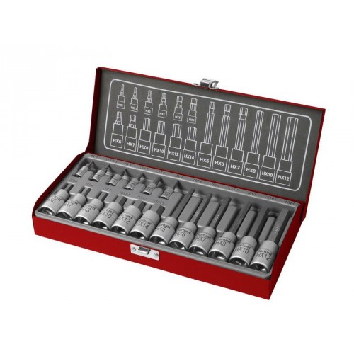 FORTUM kľúče zástrčné imbusové, sada 18ks 1/4", 1/2" 4700008 FORTUM kľúče zástrčné imbusové, sada 18ks 1/4", 1/2" 4700008