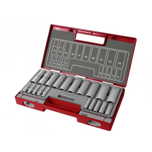 FORTUM kľúče predĺžené nástrčné, sada 20ks 1/4", 1/2" 4700012 FORTUM kľúče predĺžené nástrčné, sada 20ks 1/4", 1/2" 4700012