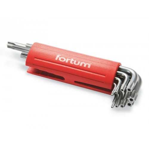 FORTUM L-kľúč, sada 9ks, TORX vŕtané 4710200 FORTUM L-kľúč, sada 9ks, TORX vŕtané 4710200