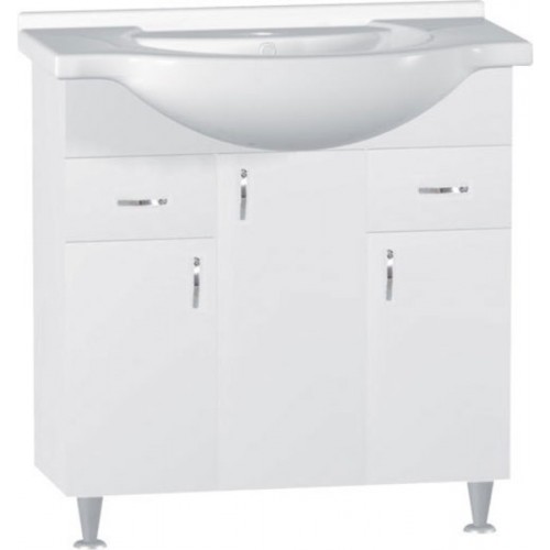 SAPHO LILY 47390 umývadlová skrinka biela 91x73x34cm,