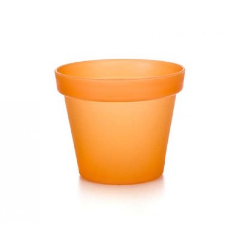 VETRO-PLUS Plastový kvetináč 11 cm Patio Soft oranž 47PATSF19OR