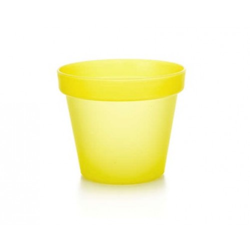 VETRO-PLUS Plastový kvetináč 19 cm Patio Soft žltý 47PATSF19Y