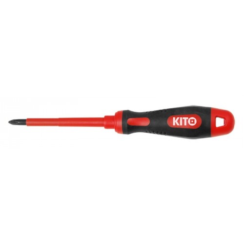 KITO skrutkovač elektrikársky krížový, PH 1x80mm 4800612 KITO skrutkovač elektrikársky krížový, PH 1x80mm 4800612