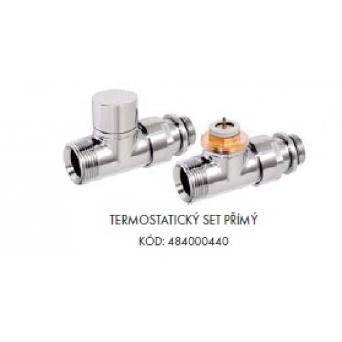 ISAN termostatický set priamy - chróm 484000440
