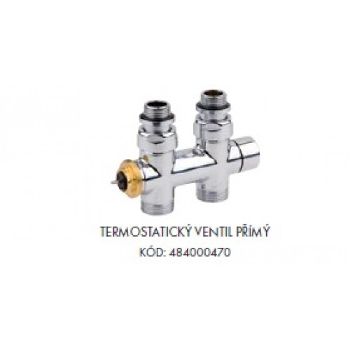 ISAN termostatický ventil priamy - chróm 484000470 ISAN termostatický ventil priamy - chróm 484000470
