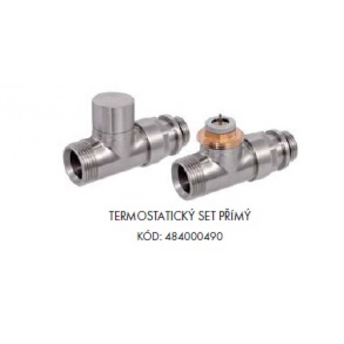 ISAN termostatický set priamy - nerez 484000490 ISAN termostatický set priamy - nerez 484000490
