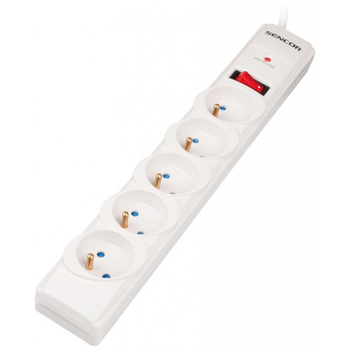 SENCOR SSP 520 Prepäťová ochrana 5 zásuviek 50003449