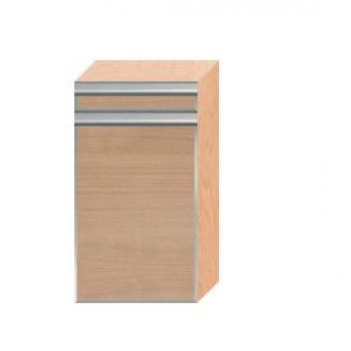 INTEDOOR FLORIDA stredná kúpeľňová skrinka s košom, horná úchytka s rámom FSS501ZK04D 