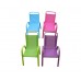 HAPPY GREEN Detská záhradná stolička stohovateľná, fialová 50XT2930A