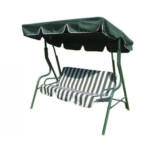BAZÁR HAPPY GREEN Záhradná hojdačka STRIPY II zelená POŠKODENÝ OBAL!!