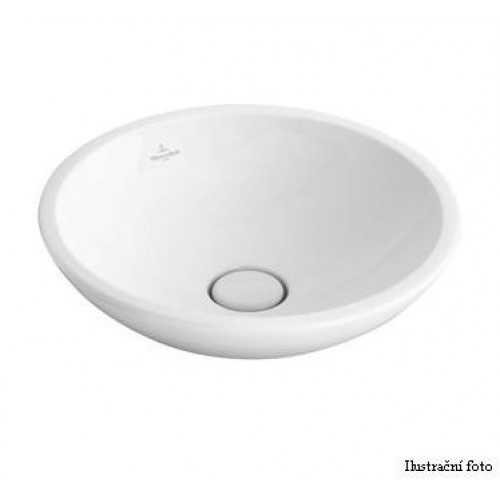 Loop & Friends Umývadlo k postaveniu na dosku 430 bez prepadu, star white ceramicplus