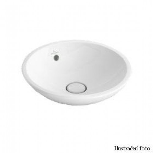 Loop & Friends Umývadlo k postaveniu na dosku 380 s prepadom, star white ceramicplus