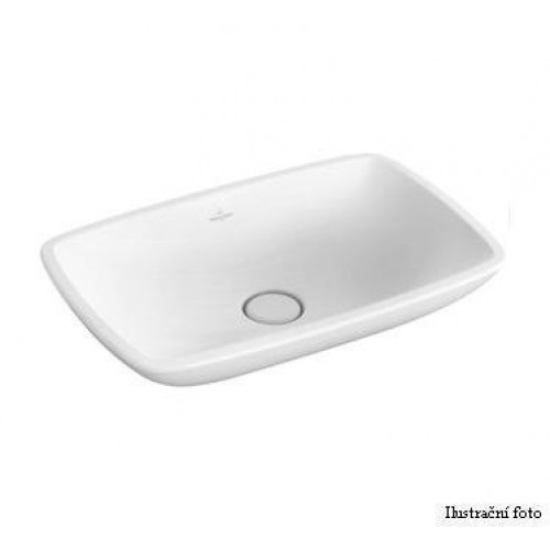 Loop & Friends Umývadlo k postaveniu na dosku 585x380 mm bez prepadu, biela alpin ceramic.