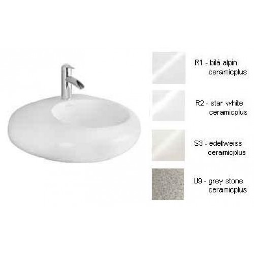 Villeroy & Boch Pure Stone Umývadlo 605x540 mm grey stone CeramicPlus