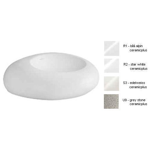 Pure Stone Umývadlo k postaveniu na dosku 600x625 mm grey stone CeramicPlus