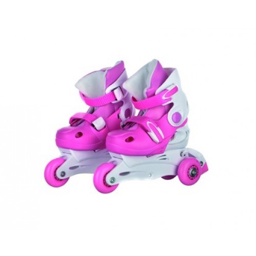 SPORTWELL 2v1 Tri-Skate korčule SW, veľ. M (31-34), ružová 51YX0109GM