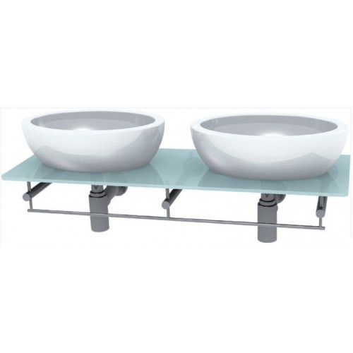 SAPHO MARA 52803 sklenená doska 120x44cm, zelená SAPHO MARA 52803 sklenená doska 120x44cm, zelená