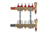 HST R409 zostava rozdeľovača bez miešania, 9 okruhov, pre podlahové vykurovanie 53409