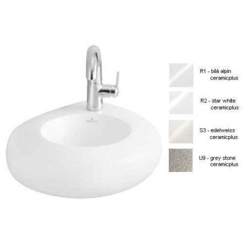 Villeroy & Boch Pure Stone Umývadielko 450x380 mm star white CeramicPlus