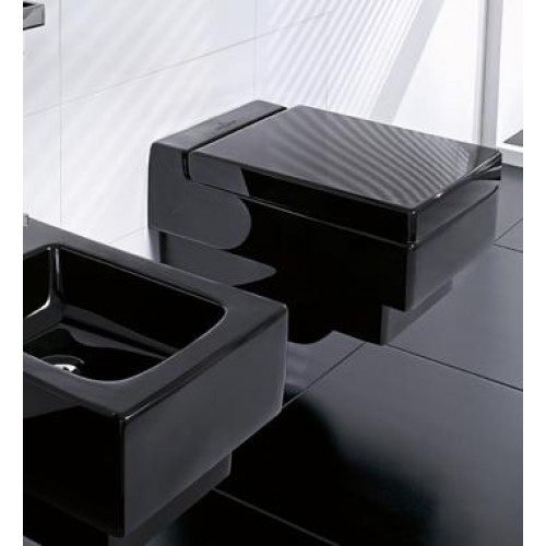 Villeroy & Boch Memento Bidet 375x560 mm glossy black ceramicplus