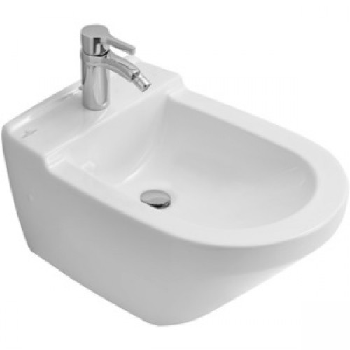 Villeroy & Boch Lifetime Bidet 400x605 mm, s prepadom, biela alpin ceramicplus