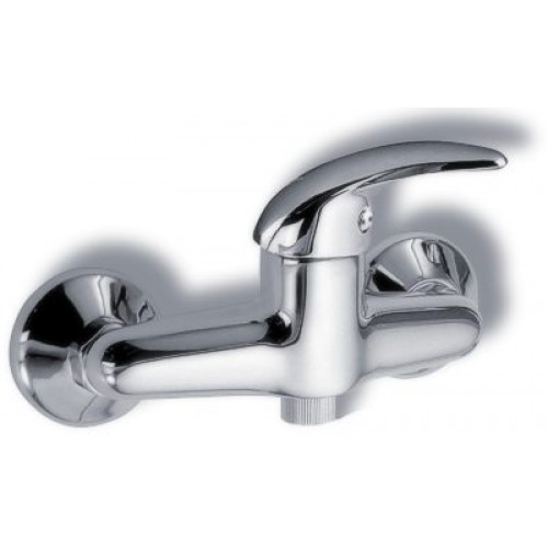 NOVASERVIS METALIA sprchová nástenná batéria 100 mm biela - chróm/plná 55064 / 1,1