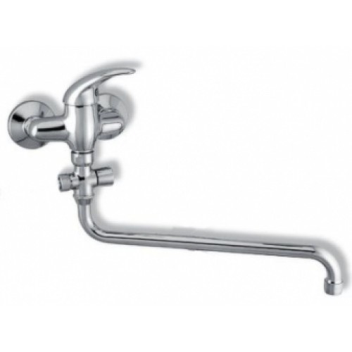 NOVASERVIS METALIA paneláková nástenná vaňová batéria 150mm chróm-plná 55071/1,0