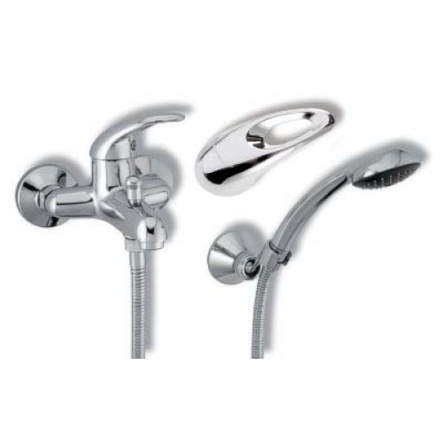 NOVASERVIS METALIA vaňová nástenná batéria 100 mm chróm/otvor 55124,0