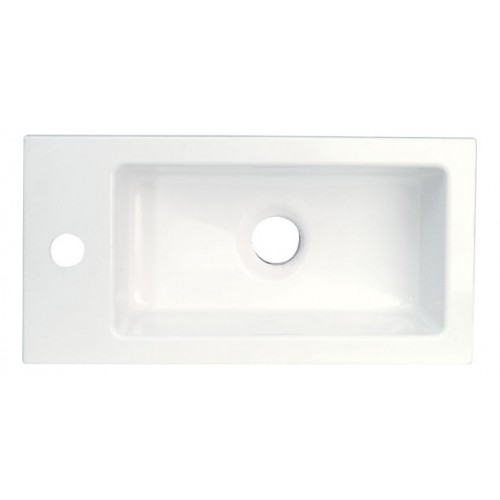 SAPHO latus 55510 umývadlo 45x2x23cm, lity mramor biele, SAPHO latus 55510 umývadlo 45x2x23cm, lity mramor biele,