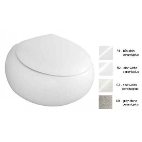 Pure Stone WC misa s hlbokým splachovaním 530x590 mm star white CeramicPlus