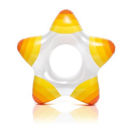 INTEX Nafukovací kruh hviezda, oranžový 59243