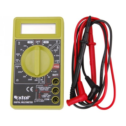 EXTOL CRAFT multimeter digitálny (U, I, R) 600011