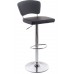 G21 Barová stolička Redana koženková s operadlom, čierna 60023091