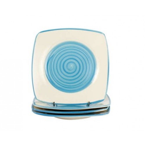 VETRO-PLUS COLOR OK 4d sada dezertných tanierov square modrá 602102SQDPB-A VETRO-PLUS COLOR OK 4d sada dezertných tanierov square modrá 602102SQDPB-A