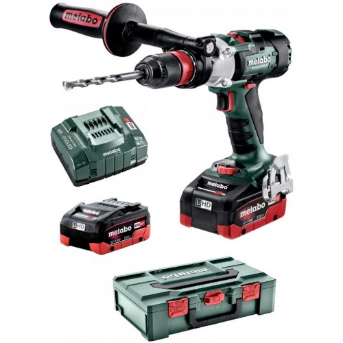 BAZÁRMetabo 602357660 SB 18 LTX-3 BL Q I Aku príklepový vŕtací skrutkovač 2X5.5Ah, MetaBOX