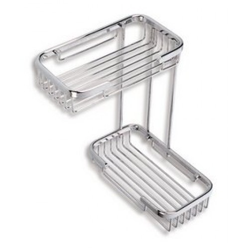 NOVASERVIS METALIA dvojitá police malá nízka chróm,, L "6074,0