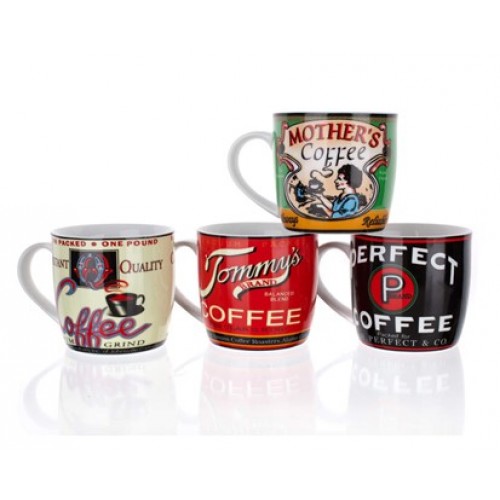 BANQUET hrnček Retro Coffee assorted 60JG003