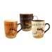 BANQUET hrnček Cappuccino 3 assorted 60KR100D2057