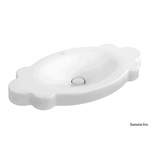 Villeroy & Boch La Belle Umývadlo k postaveniu na dosku 850x440 mm biela alpin ceramicplus