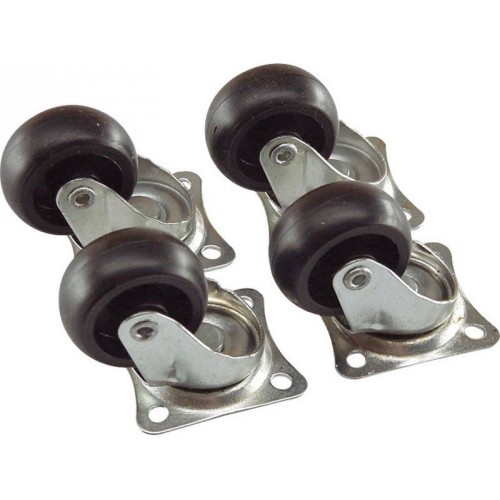 Kolieska plastová otočná, sada 4ks, priemer 29mm 615 Kolieska plastová otočná, sada 4ks, priemer 29mm 615