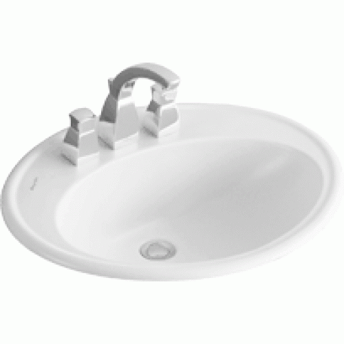 Amadea Zápustné umývadlo 635x525 mm, pre 1otvorovou armatúru, biela alpin ceramicplus