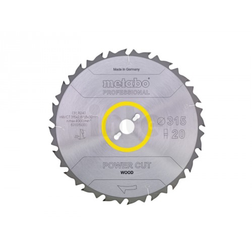 Metabo Power Cut Wood-professional pílový kotúč HW/CT 315x30, 20 PZ 22° 628015000