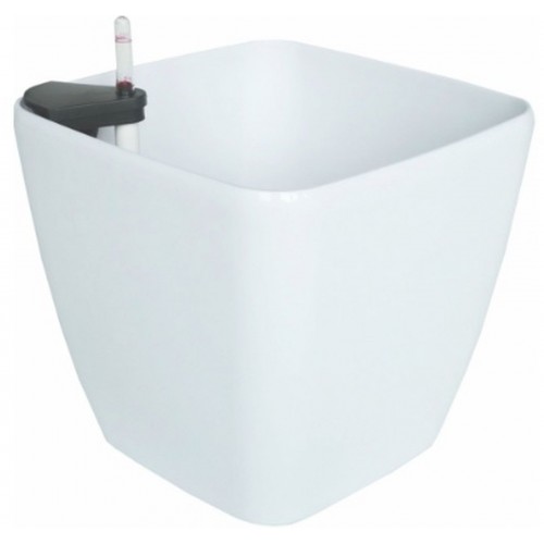 Samozavlažovací kvetináč G21 Cube maxi biely 45cm 6392420